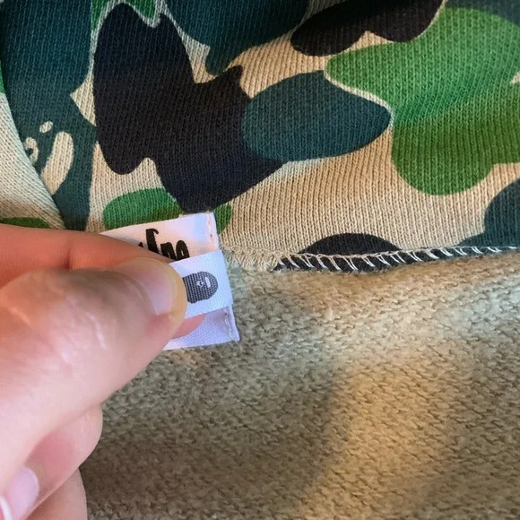 Bape Green Camo Shark Zip-Up Hoodie